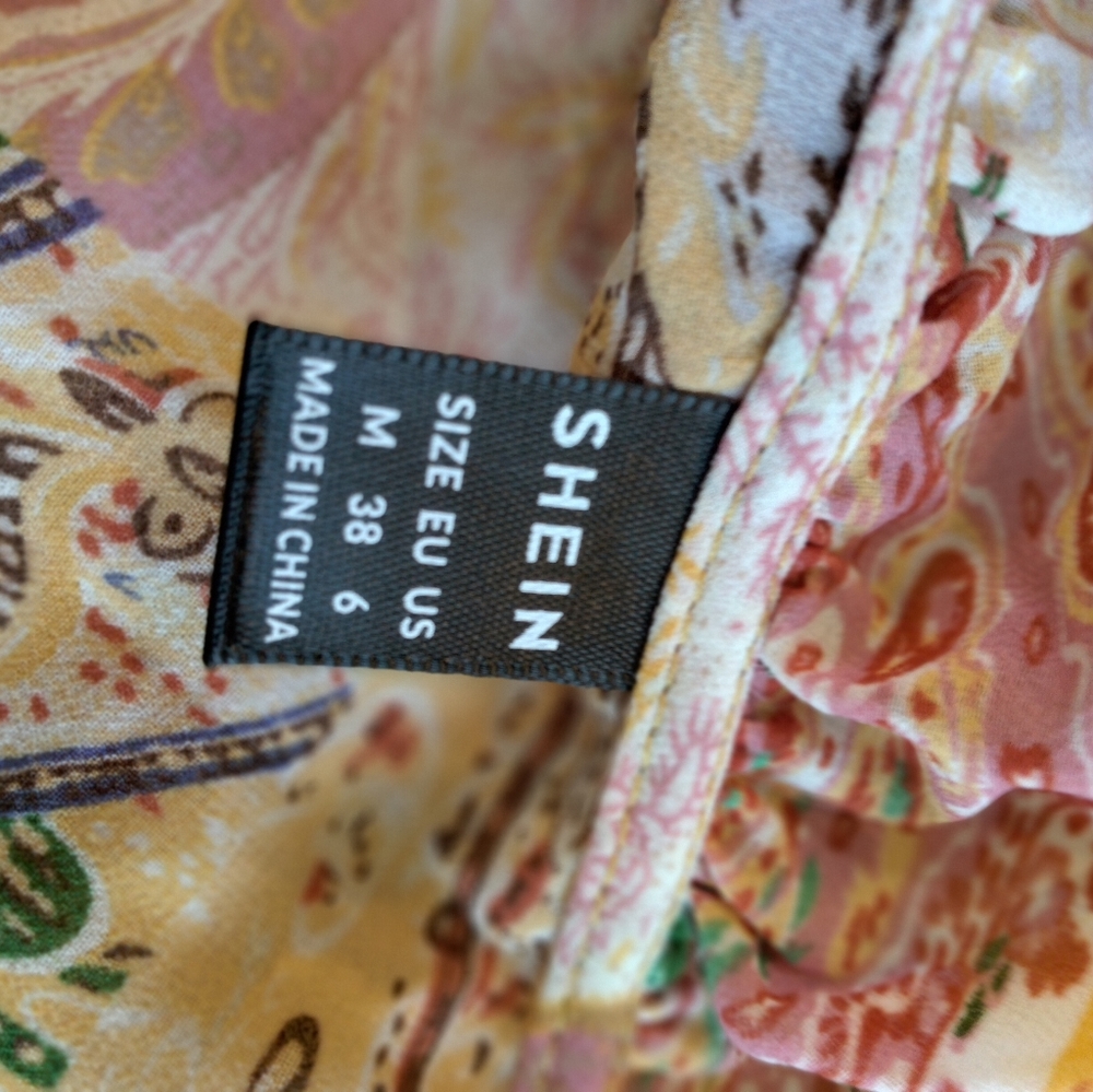 Paisley Print Chiffon Dress - Picture 11 of 11